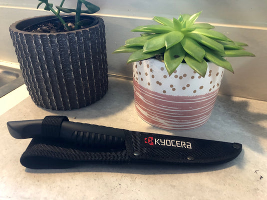 Kyocera Outdoor Ceramic Knife & Sheath (Camp or Kitchen)