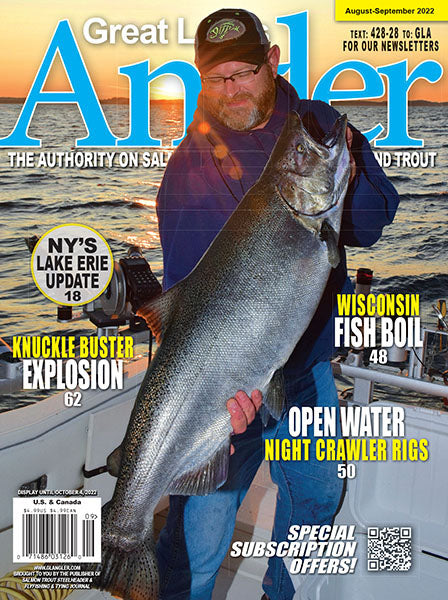 Single Issue of Great Lakes Angler magazine in print