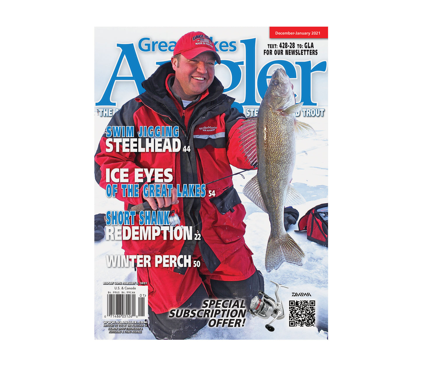 Single Issue of Great Lakes Angler magazine in print