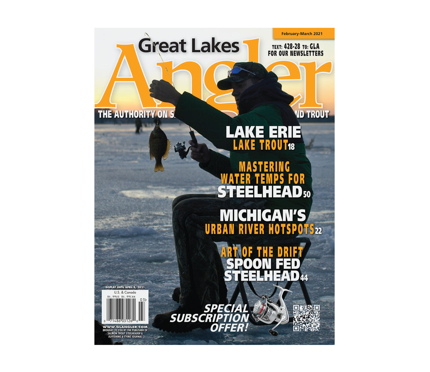 Single Issue of Great Lakes Angler magazine in print