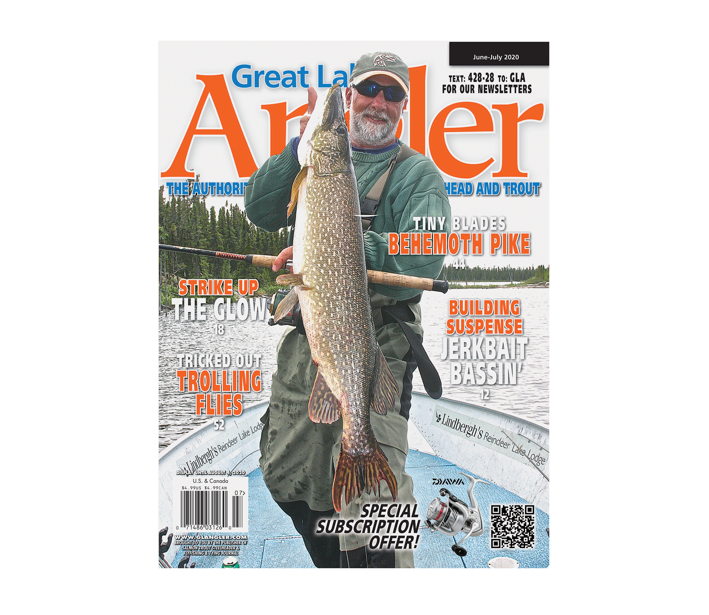 Single Issue of Great Lakes Angler magazine in print
