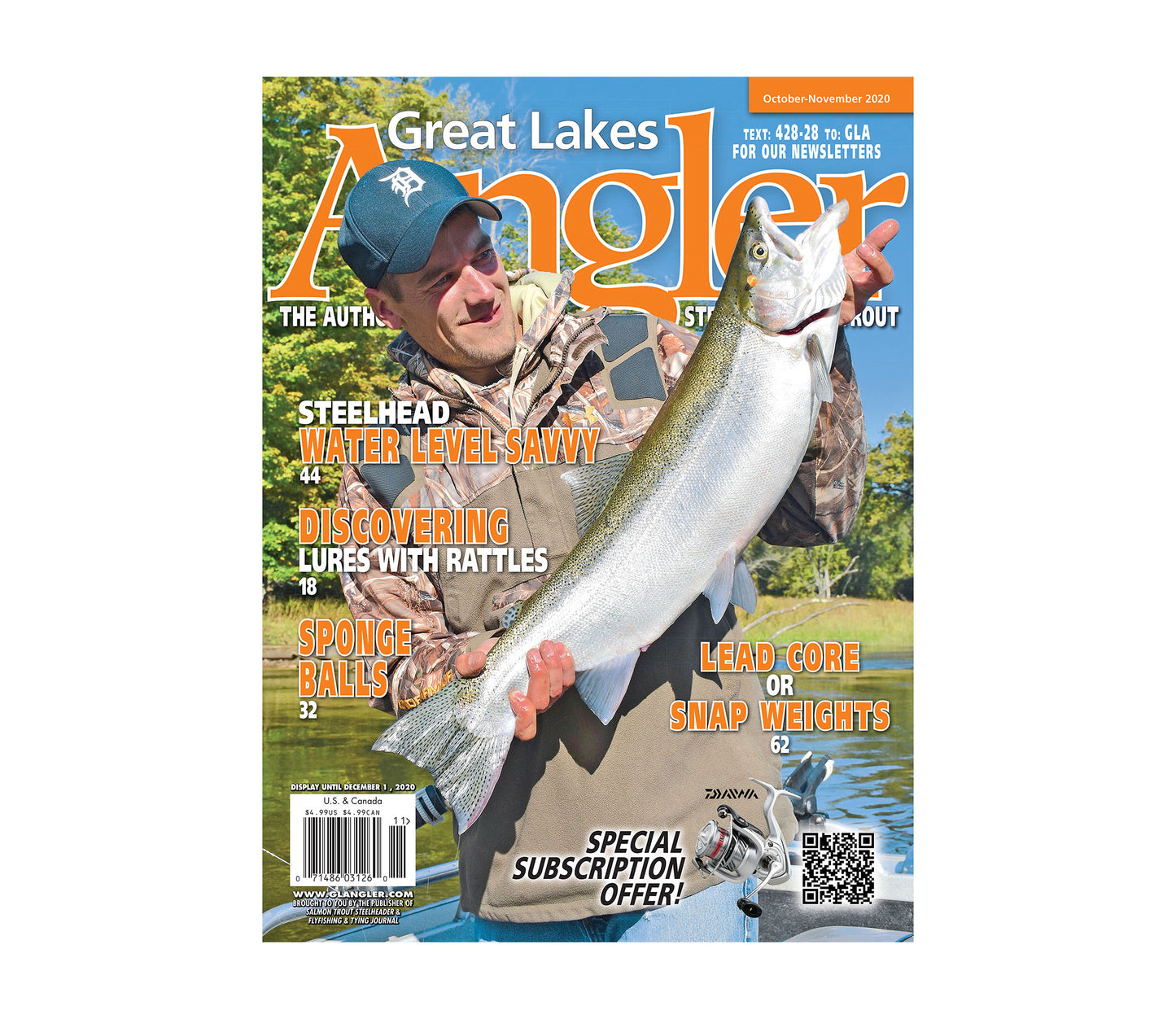 Single Issue of Great Lakes Angler magazine in print