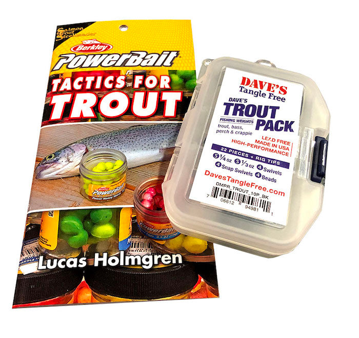 Trout Pack Dave's Tangle Free Weight & Swivel Pack + BONUS PowerBait –  Great Lakes Angler