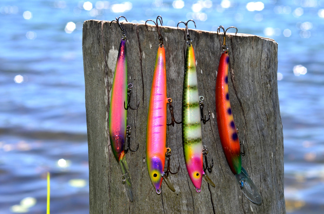 custom wood fishing lures Tsunami Timber Lure Pencil Popper - 6" or reel it in slowly with a walk Custom Pluggin' by Mark Romanack