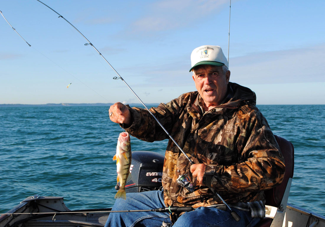 Lake Michigan's Perch Man by Bob Gwizdz