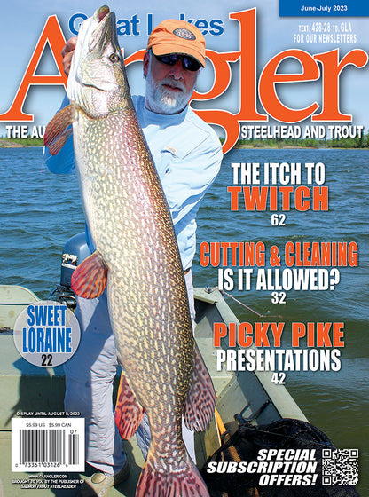 Single Issue of Great Lakes Angler magazine in print