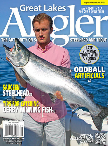 Single Issue of Great Lakes Angler magazine in print