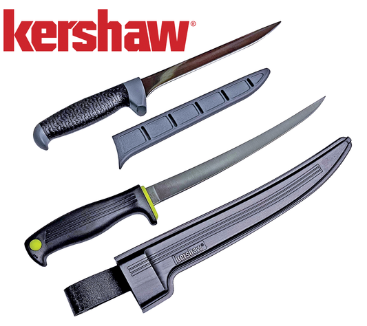 Kershaw fillet knife 7.5 or 9 inch blade - your choice + 1 Year (6 issues) GLA Subscription